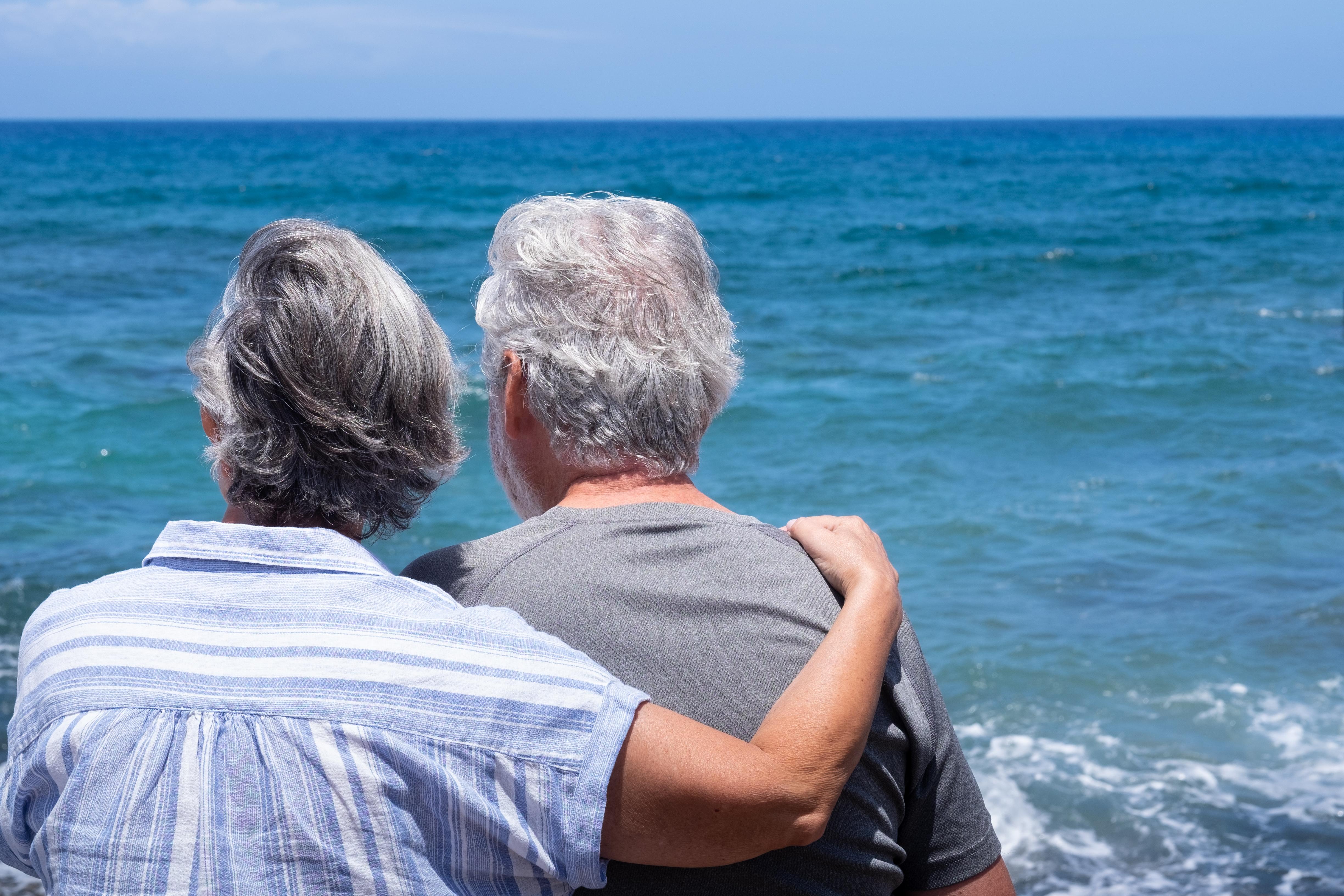 older couple on the coast